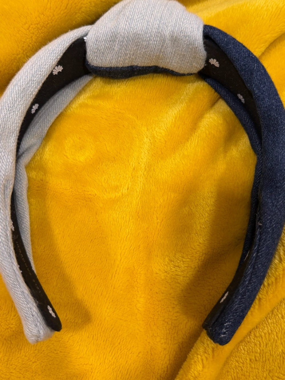 NWOT Lele Sadoughi | Denim Half & Half Knotted Headband